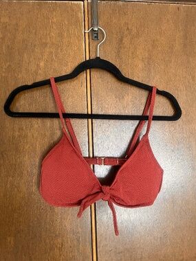 Wild Fable burnt orange textured bikini top